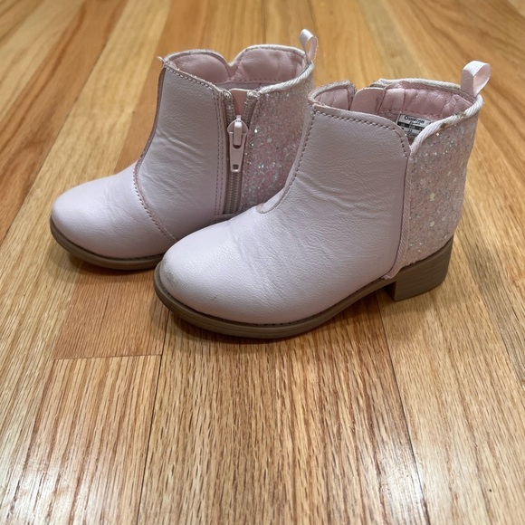 Pink Glitter Osh Kosh Toddler Boots - Picture 3 of 7